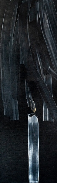 《천계의 빛 No.14》 2017,  Acrylic on canvas, 170×55cm